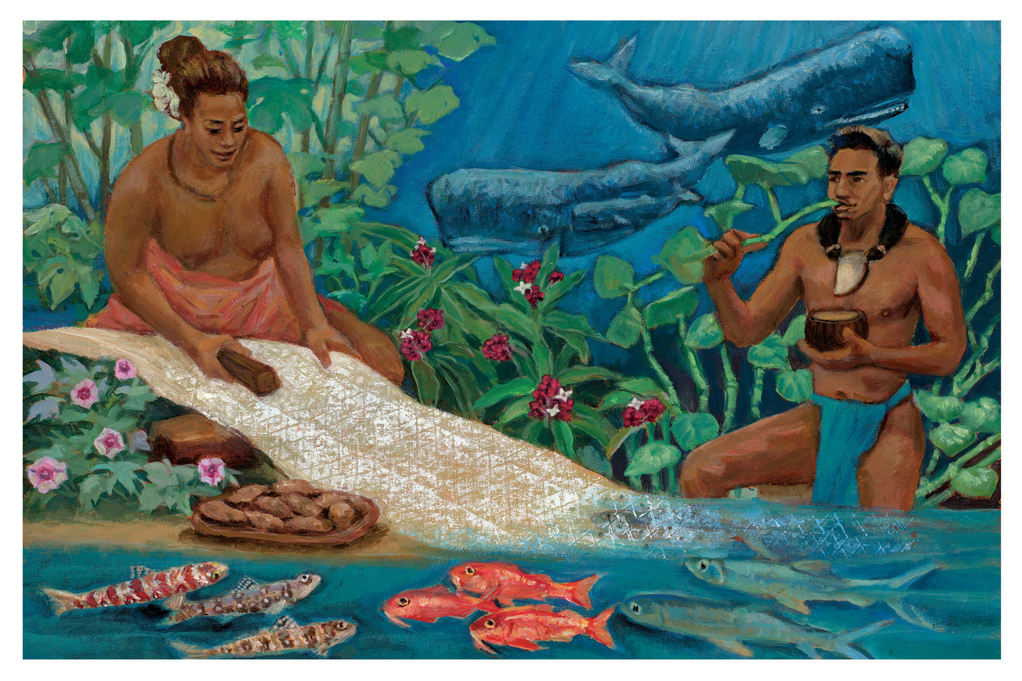11" x 14" Matted Kumulipo Prints
