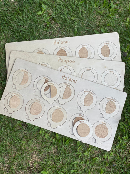 Nane ʻĀpana (Jigsaw Puzzle): Nā Anahulu (Moon Phases)